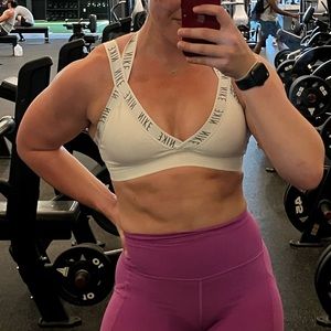 White Nike Sports Bra